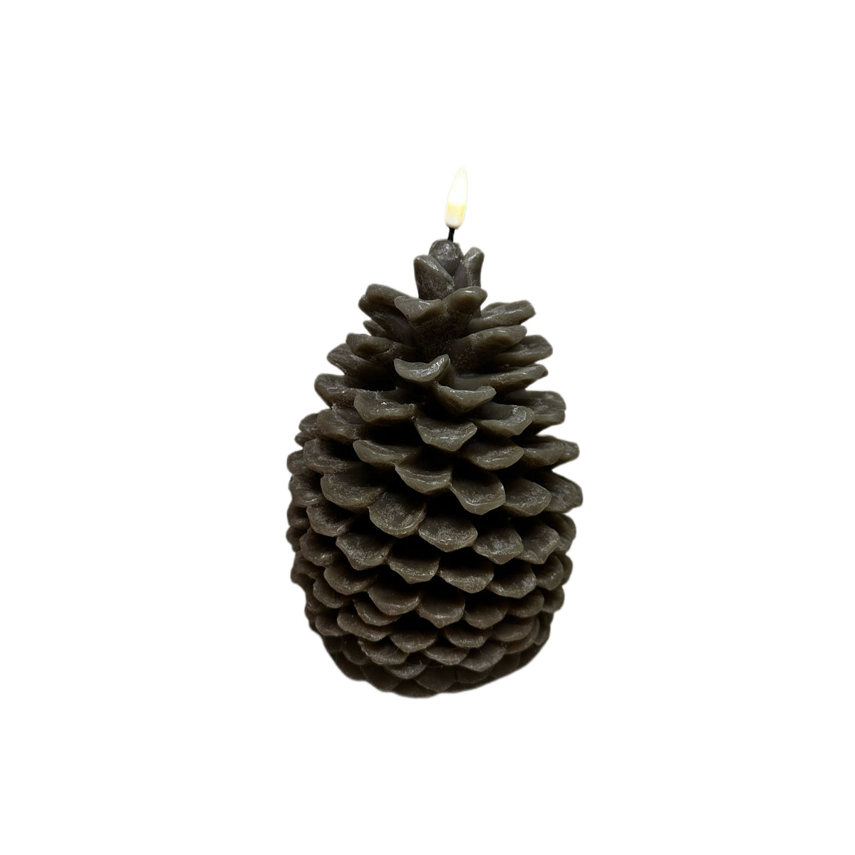 Pine Cone Candle Brown - Xmas 0013