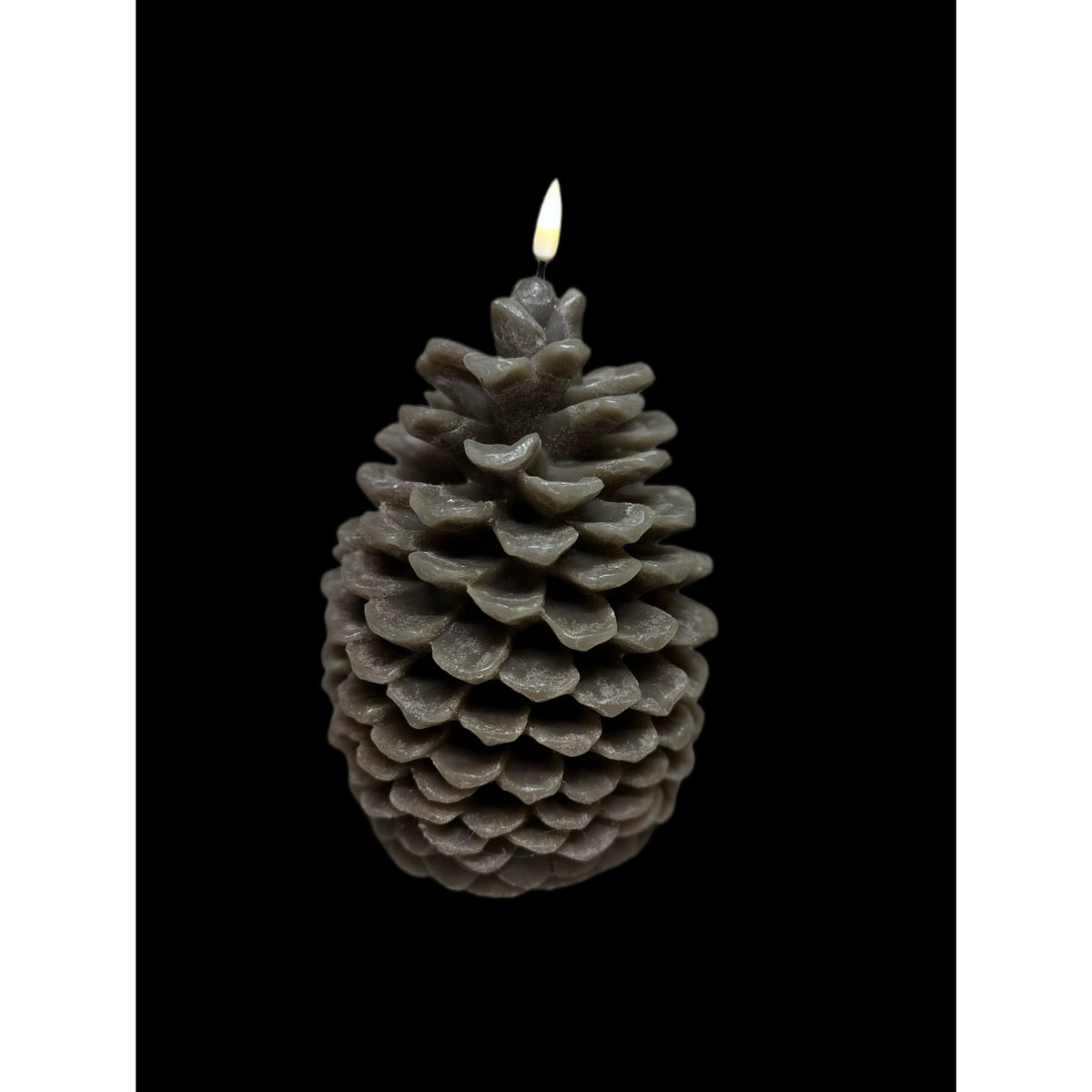 Pine Cone Candle Brown - Xmas 0014