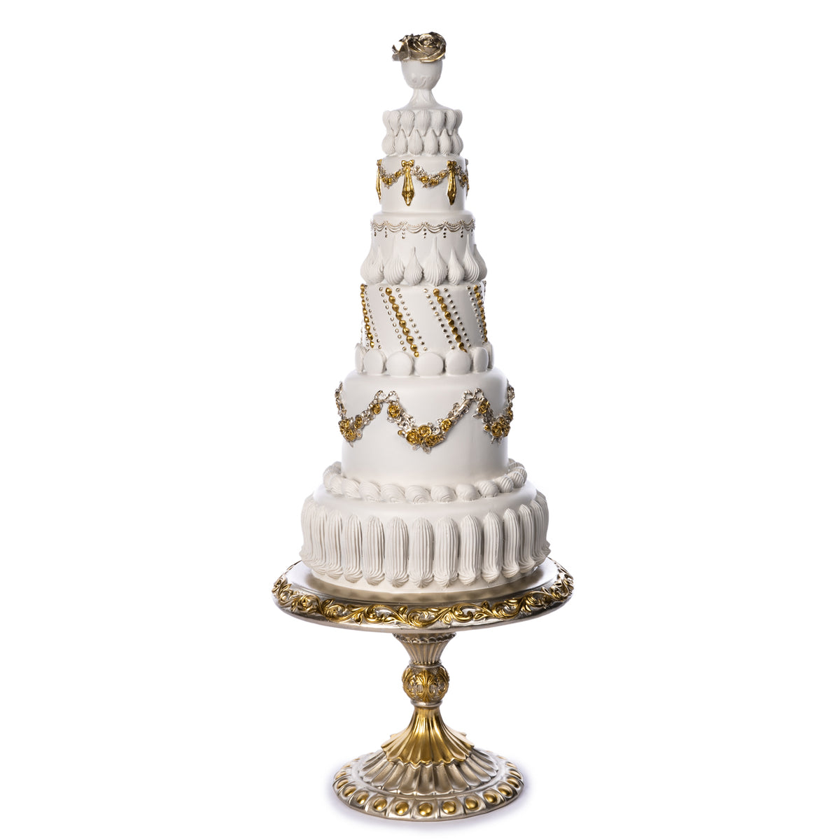 Elegant Tall Cake on Stand - D 44159
