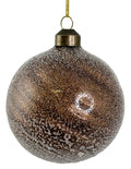 Shishi - Glass ball sugared brown glitter - 66220