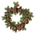 Shishi - Mixed cone wreath with fir d65cm - 67561
