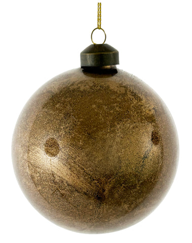 Shishi - Glass ball lt gold mixed glitter  - 68927