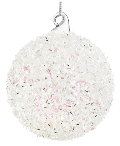 Shishi - Glass ball full iridescent tinsel - 68991