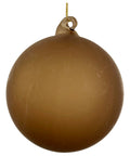 Shishi - Glass ball clear dk brown mat 10cm - 69168
