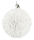 Shishi - Glass ball white tinsel beads - 69183
