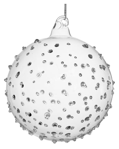 Shishi - Glass ball clear w/glass dots - 69248
