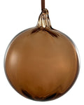 Shishi - Glass ball lined brown - 69431