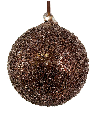 Shishi - Glass ball shiny copper beaded  - 69617