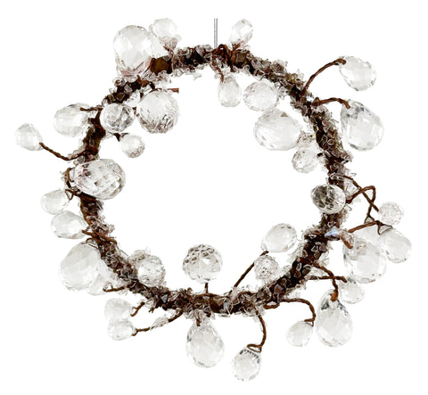 Shishi - Beads ring clear frosted 11cm - 69770