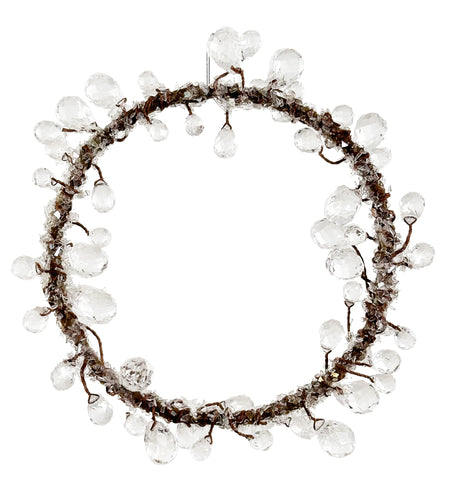 Shishi - Beads ring clear frosted 16cm - 69771