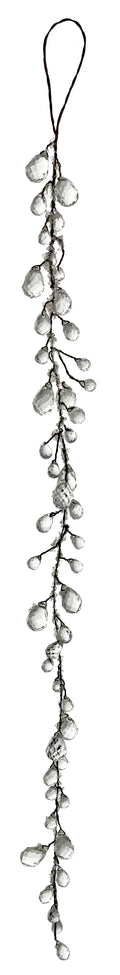 Shishi - Beads ornament clear frosted 50cm. - 69775