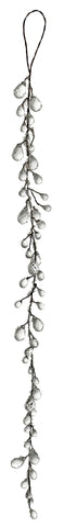 Shishi - Beads ornament clear frosted 50cm. - 69775