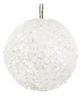 Shishi - Flakes ball frosted white 8cm - 69779