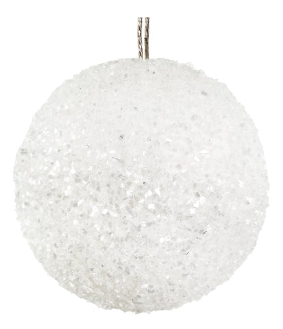 Shishi - Flakes ball frosted white 12cm - 69781