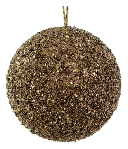 Shishi - Bead glitter ball brown 12cm - 69840