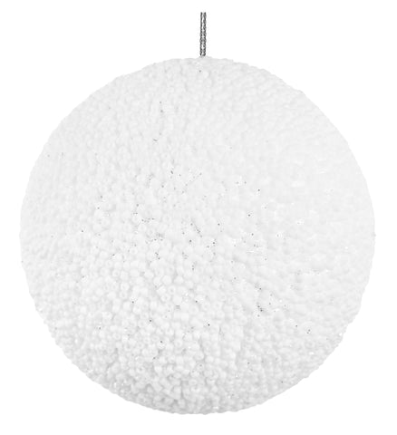 Shishi - Bead ball white mat 10 cm - 70108
