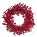Shishi Mixed red berry wreath 75cm - 70387