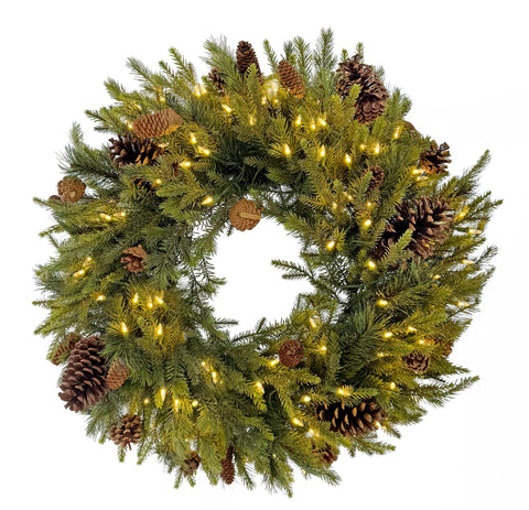 Shishi Wintergreen wreath with cones - 70505