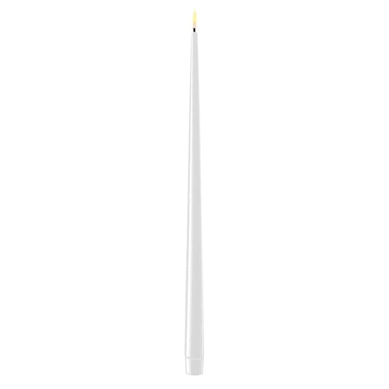White LED Shiny Dinner Candle - K0002