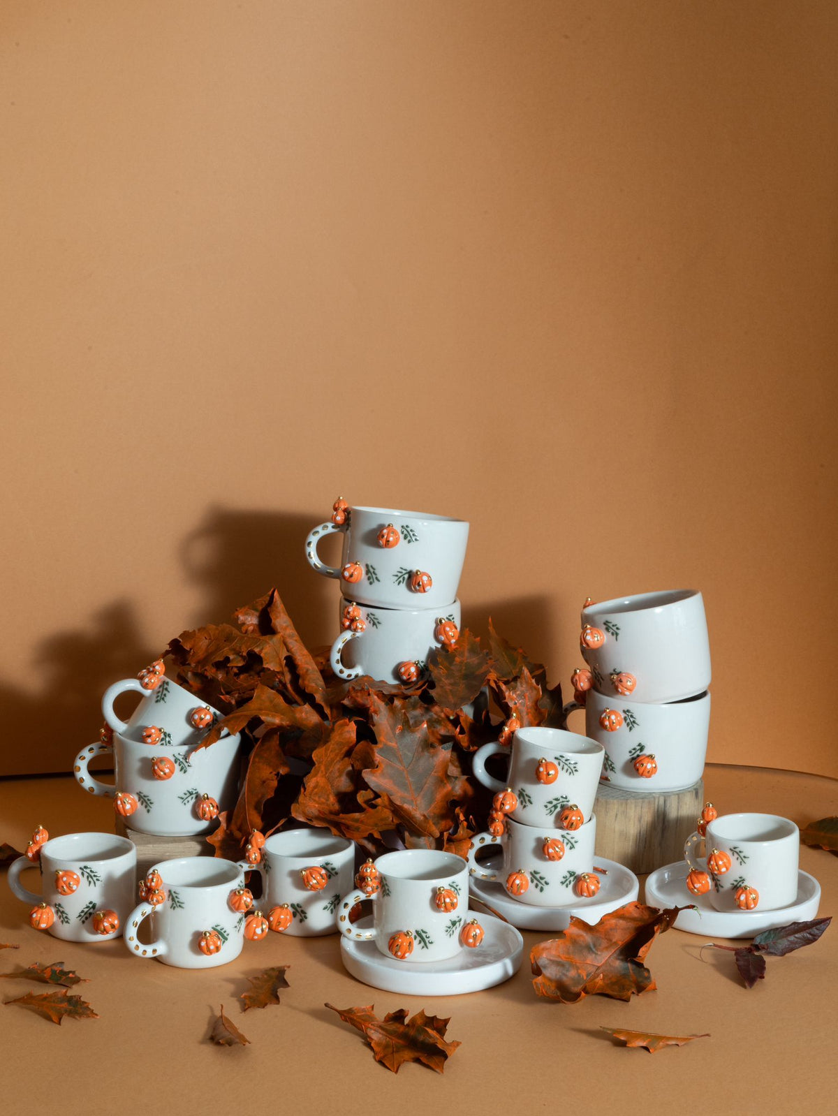 Pumpkin Turkish Coffee Cups
